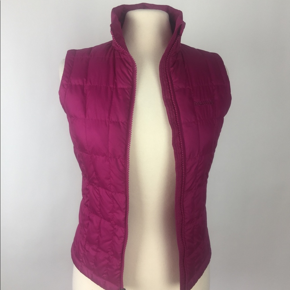 Marmot Magenta Purple Duck Down Vest
